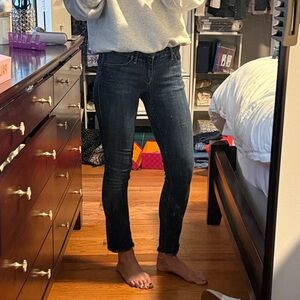 MOTHER Dark Blue Skinny Jeans